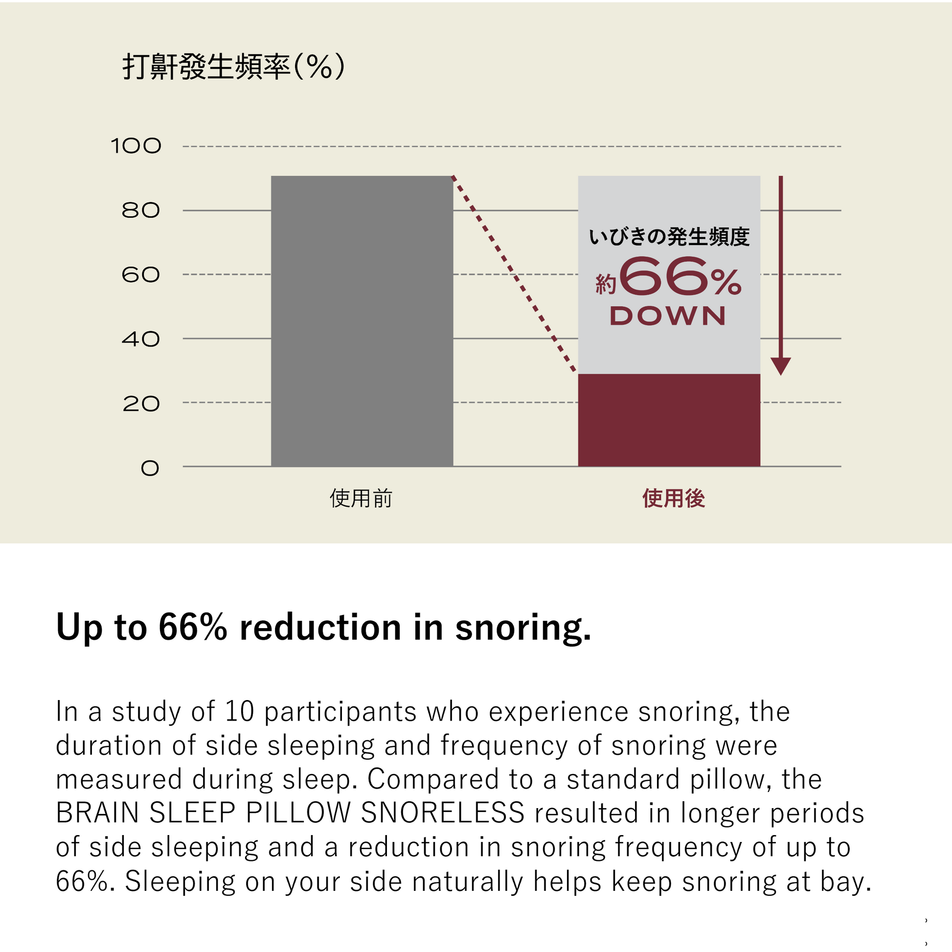 BRAIN SLEEP PILLOW SNORELESS | BRAIN SLEEP | GLOBAL OFFICIAL SITE